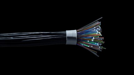 Fiber Optic Cable Close-up