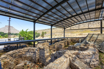 The archaeological site of Sobesos in Kavakkoy, Cappadocia