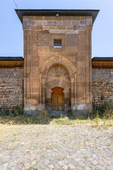 Door of an ancient madrasa in Taksimpasha, Cappadocia