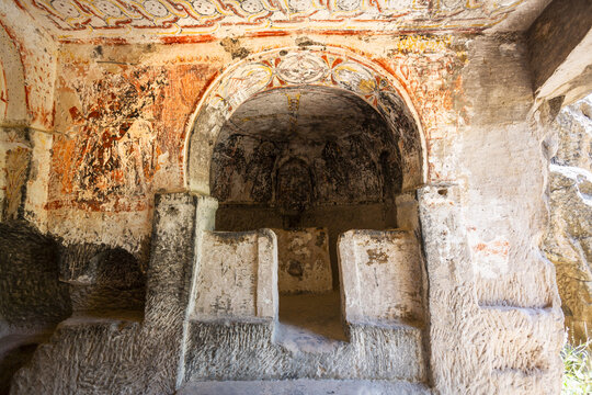 Keslik Cave Monastery in Soganli, Cappadocia