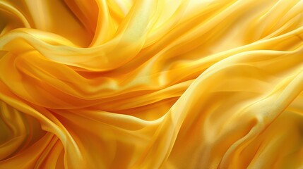 Obraz premium Yellow Silk Fabric Background