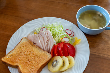 ヘルシーな朝食