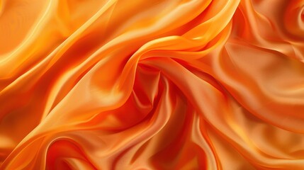 Obraz premium Orange Satin Fabric 