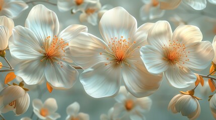 Fototapeta premium Delicate White Blossoms