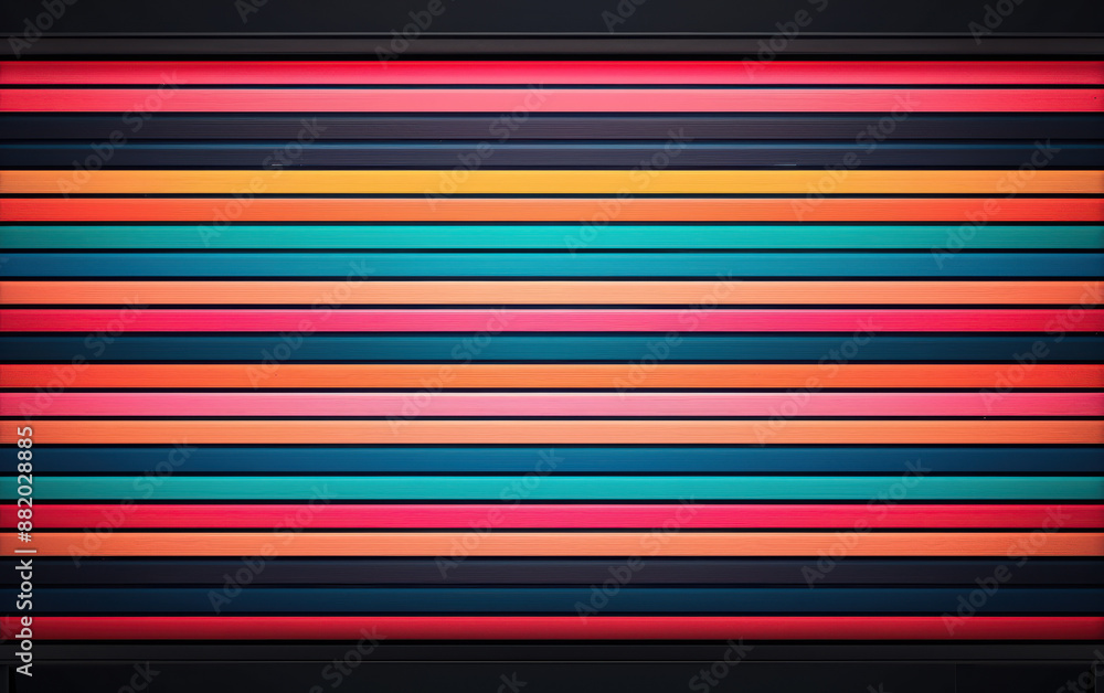 Poster vibrant abstract background with multicolored horizontal stripes in various shades, perfect for mode