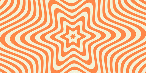 Groovy hippie 70s backgrounds. Waves, swirl, twirl pattern