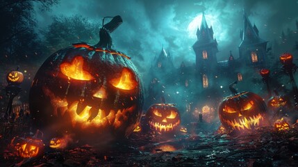 Naklejka premium Spooky Halloween!