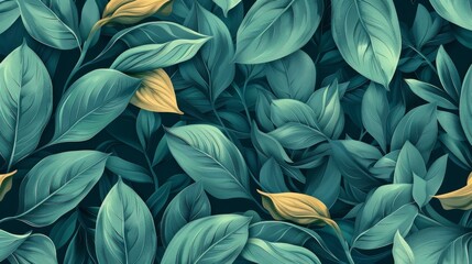 A Lush Greenery Abstract Painting