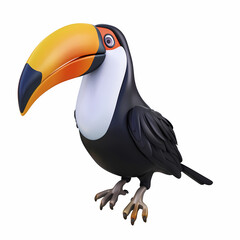 Fototapeta premium 3D toucan vector image,very artistic fashion