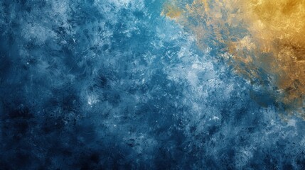 Fototapeta premium A vibrant and textured abstract background blends shades of blue and yellow with subtle hints of white and gray, ideal for creative projects.