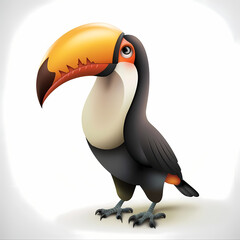 Obraz premium 3D toucan vector image,very artistic fashion