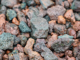 basalt stones in the sea of Jeju Island