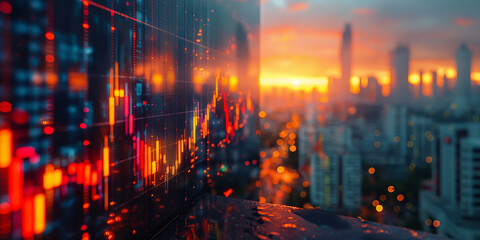 Fototapeta premium Global Financial Markets: The Dynamics of Economics, Investment, and Gold