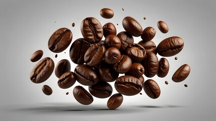 coffee beans on a white background