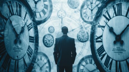Man Contemplating Time