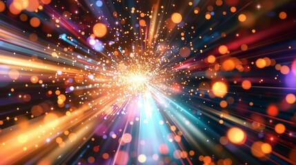 This abstract background represents the limitless potential of IT technology in the future, pushing the boundaries of innovation even further