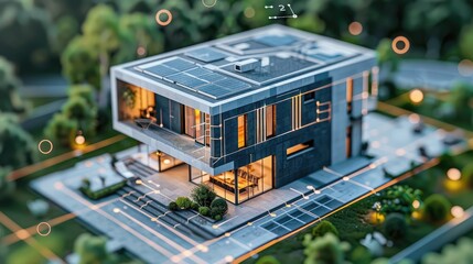 Innovative building design with virtual reality overlays