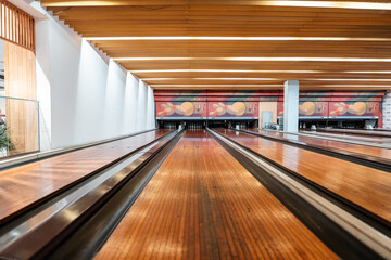 Bowling is a target sport and recreational activity in which a player rolls a ball toward pins