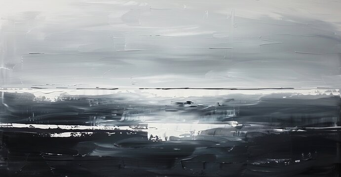 An abstract minimalist landscape perfect for creative design projects: posters, banners, cards, websites, prints, wallpapers. A hand painted image that can be used in many different ways.