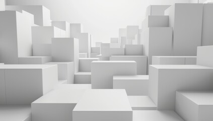 An abstract detailed shape is rendered in 3D with a minimal futuristic background.
