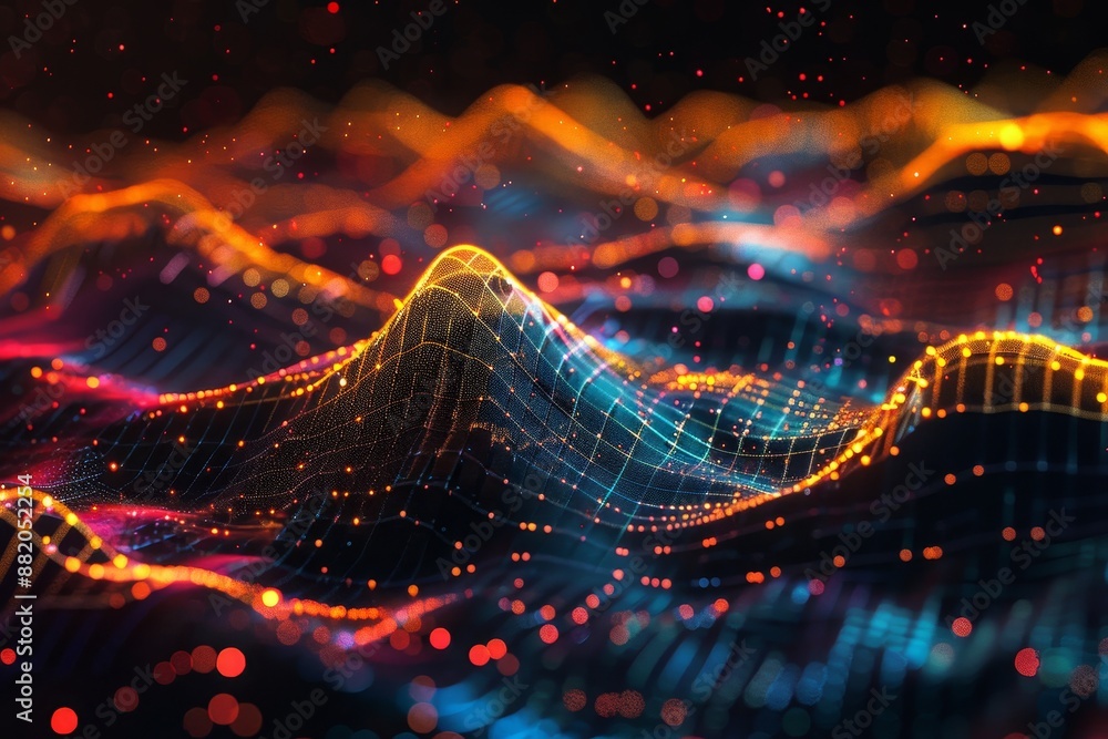 Aufkleber background of futuristic data transfer concept. background of futuristic cyberspace. stock image