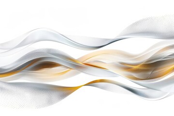 Abstract motion, twisted liquid, metallic flow swirl wave on transparent background.