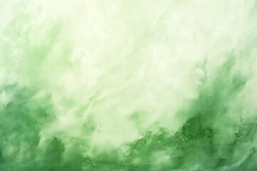 淡い緑色の水彩画風の背景素材