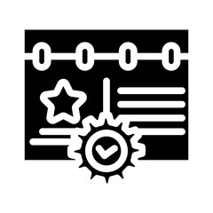 event management business process glyph icon vector. event management business process sign. isolated symbol illustration