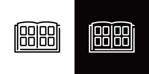 カードのシンプルな線画アイコン