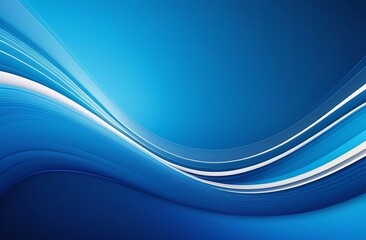 Obraz premium abstract blue background with smooth lines