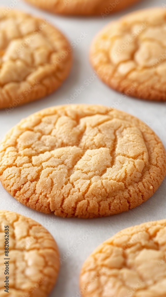 Poster a close up of a cookie with a crack in it