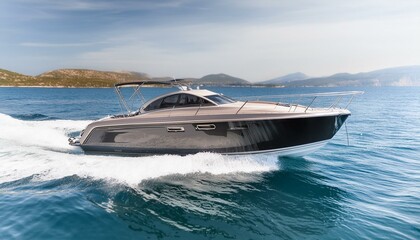 Pearl Perfection: The Elegance of a Streamlined Motorboat"
"Cutting Through Calm Waters: Chic Design in Motion"
"Sleek and Smooth: The Pearl-Colored Motorboat Experience