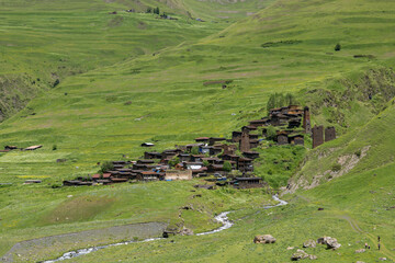 mountain village in the mountains
