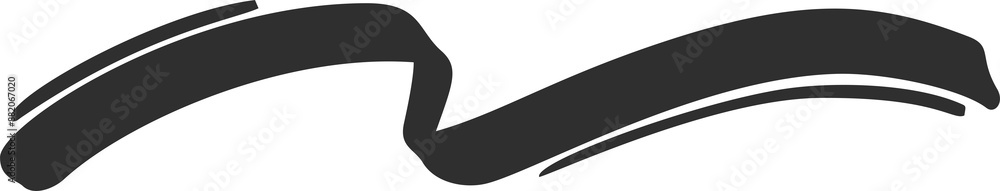 Poster swoosh lines. swish and swash underline. swirl stroke and squiggle curly calligraphy tail. decorativ