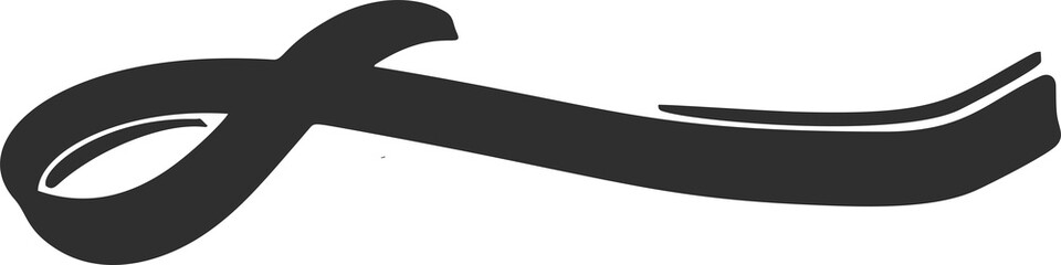 Swoosh lines. Swish and swash underline. Swirl stroke and squiggle curly calligraphy tail. Decorative flourish and divider. Doodle sketch element.