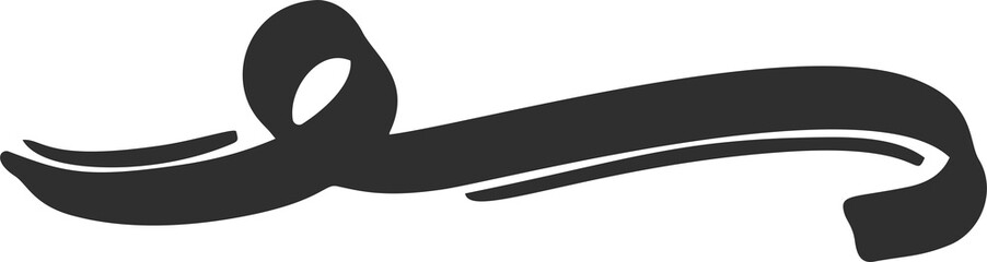 Swoosh lines. Swish and swash underline. Swirl stroke and squiggle curly calligraphy tail. Decorative flourish and divider. Doodle sketch element.