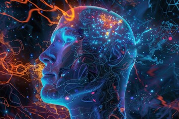 artwork created by AI neural network technology, innovative digital art