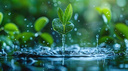 World Water Monitoring Day, water symbols, ample copy space