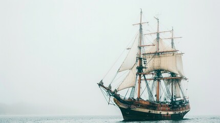 Fototapeta premium a ship on a white background