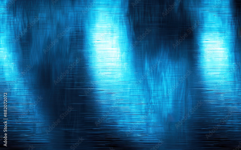 Poster abstract blue metal background with reflections and a blur effect. abstract dark texture of a metall