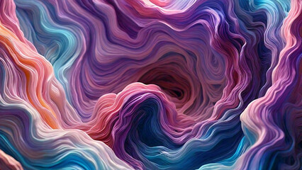 Fototapeta premium Vibrant Waves of Colorful Silk background