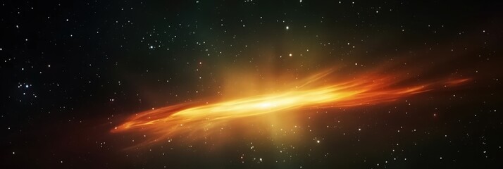 Cosmic Nebula: A Glowing Trail of Creation