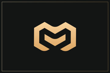 M Letter Trademark Brand Logo