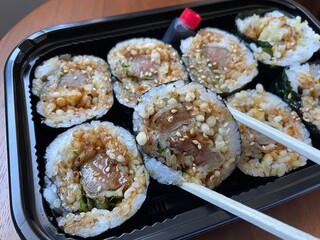 知床和牛天ぷら巻き寿司