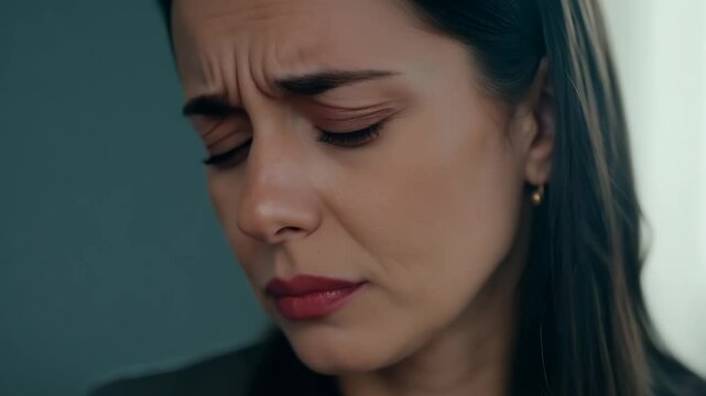 Woman Expressing Sorrow