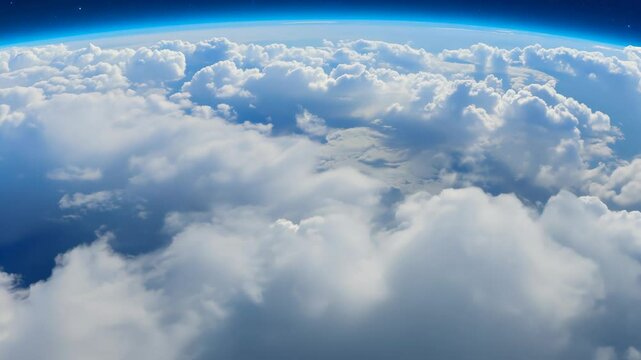 Ethereal Earth's Atmosphere from Space