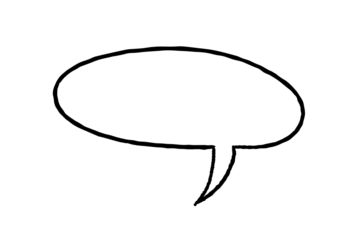 Speech bubble chat symbol. Comic book style speech bubble. Transparent PNG.