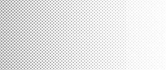 Blended  black triangle dot on white for pattern and background,  Abstract geometric texture collection design. 