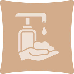 Handwash Glyph Art Box Icon