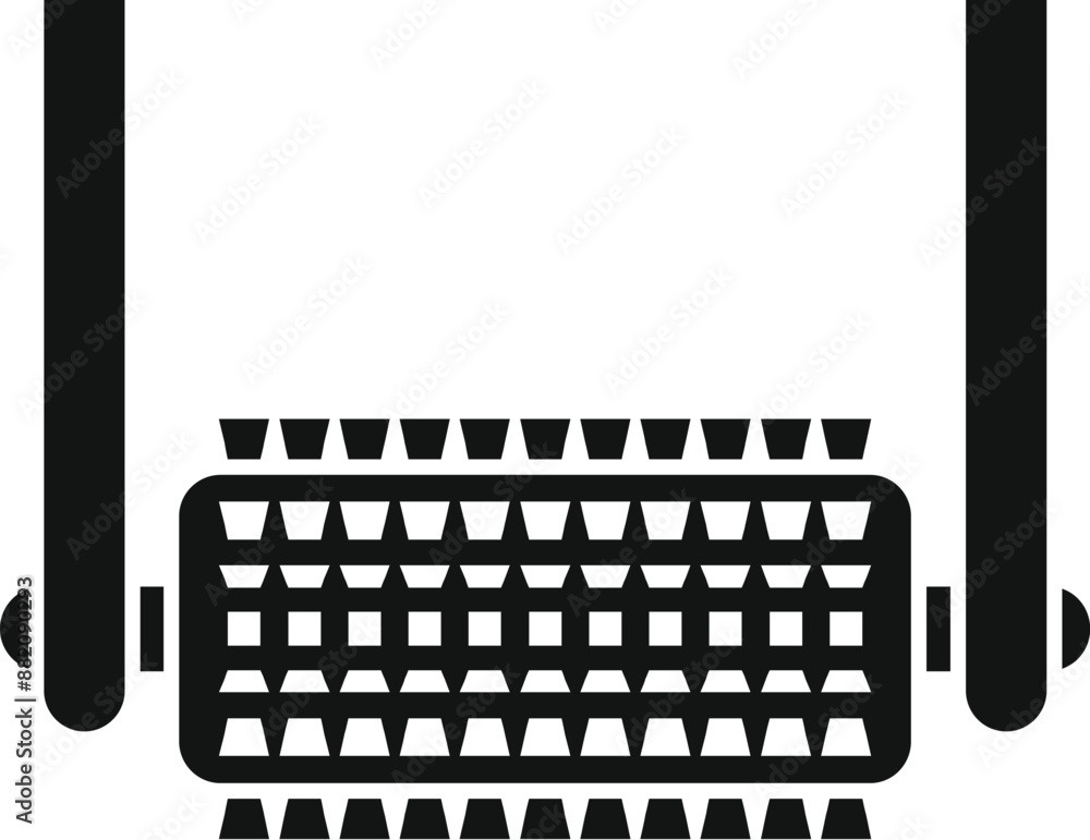 Poster led work lamp lighting the working surface icon in simple style on a white background